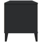 vidaXL Mueble de TV VIKEN madera maciza de pino negro