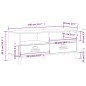 vidaXL Mueble de TV VIKEN madera maciza de pino negro