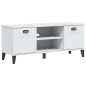 vidaXL Banco zapatero VIKEN madera maciza de pino blanco 106x35x45 cm vidaXL Banco zapatero VIKEN madera maciza de pino blanco 106x35x45 cm