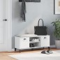 vidaXL Banco zapatero VIKEN madera maciza de pino blanco 106x35x45 cm vidaXL Banco zapatero VIKEN madera maciza de pino blanco 106x35x45 cm