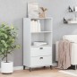 vidaXL Librería VIKEN madera maciza de pino blanco 60x35x123 cm vidaXL Librería VIKEN madera maciza de pino blanco 60x35x123 cm
