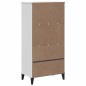 vidaXL Librería VIKEN madera maciza de pino blanco 60x35x123 cm vidaXL Librería VIKEN madera maciza de pino blanco 60x35x123 cm
