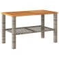 vidaXL Set de muebles de jardín 4 pzas y cojines ratán sintético gris vidaXL Set de muebles de jardín 4 pzas y cojines ratán sintético gris