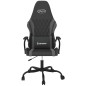 vidaXL Silla gaming cuero sintético negro y gris vidaXL Silla gaming cuero sintético negro y gris