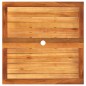 vidaXL Mesa de jardín ratán sintético madera acacia negro 80x80x75 cm vidaXL Mesa de jardín ratán sintético madera acacia negro 80x80x75 cm