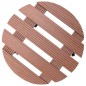 vidaXL Soportes con ruedas para plantas 4 uds marrón WPC Ø30x7,5 cm vidaXL Soportes con ruedas para plantas 4 uds marrón WPC Ø30x7,5 cm