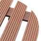 vidaXL Soportes con ruedas para plantas 4 uds marrón WPC Ø30x7,5 cm vidaXL Soportes con ruedas para plantas 4 uds marrón WPC Ø30x7,5 cm