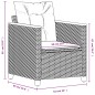 vidaXL Sillón de jardín con cojines ratán sintético gris vidaXL Sillón de jardín con cojines ratán sintético gris