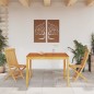 vidaXL Mesa de comedor de jardín madera maciza de acacia 110x110x75 cm vidaXL Mesa de comedor de jardín madera maciza de acacia 110x110x75 cm