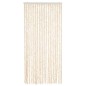 vidaXL Cortina antimoscas chenilla beige y blanco 56x185 cm
