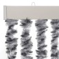 vidaXL Cortina antimoscas chenilla gris negro y blanco 56x185 cm vidaXL Cortina antimoscas chenilla gris negro y blanco 56x185 cm