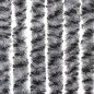 vidaXL Cortina antimoscas chenilla gris negro y blanco 56x185 cm vidaXL Cortina antimoscas chenilla gris negro y blanco 56x185 cm