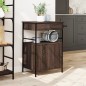 vidaXL Carrito de cocina madera ingeniería marrón roble 56x43x89,5 cm vidaXL Carrito de cocina madera ingeniería marrón roble 56x43x89,5 cm