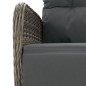 vidaXL Set comedor jardín 9 pzas y cojines ratán sintético gris vidaXL Set comedor jardín 9 pzas y cojines ratán sintético gris