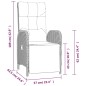 vidaXL Set comedor jardín 9 pzas y cojines ratán sintético gris vidaXL Set comedor jardín 9 pzas y cojines ratán sintético gris