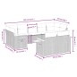 vidaXL Set de sofás de jardín 9 pzas con cojines ratán sintético beige vidaXL Set de sofás de jardín 9 pzas con cojines ratán sintético beige