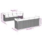 vidaXL Set de sofás de jardín 8 piezas y cojines ratán sintético negro vidaXL Set de sofás de jardín 8 piezas y cojines ratán sintético negro