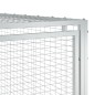 vidaXL Caseta perros con corral acero galvanizado gris 197x396x110 cm vidaXL Caseta perros con corral acero galvanizado gris 197x396x110 cm