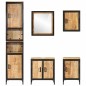 vidaXL Conjunto de muebles de baño 5 pzas madera maciza mango y hierro vidaXL Conjunto de muebles de baño 5 pzas madera maciza mango y hierro