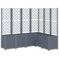vidaXL Jardinera con enrejado PP gris 160x120x140 cm vidaXL Jardinera con enrejado PP gris 160x120x140 cm