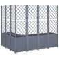 vidaXL Jardinera con enrejado PP gris 160x120x140 cm vidaXL Jardinera con enrejado PP gris 160x120x140 cm