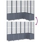 vidaXL Jardinera con enrejado PP gris 160x120x140 cm vidaXL Jardinera con enrejado PP gris 160x120x140 cm