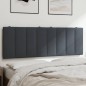 vidaXL Cabecero de cama acolchado terciopelo gris oscuro 120 cm vidaXL Cabecero de cama acolchado terciopelo gris oscuro 120 cm