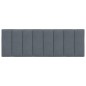 vidaXL Cabecero de cama acolchado terciopelo gris oscuro 120 cm vidaXL Cabecero de cama acolchado terciopelo gris oscuro 120 cm
