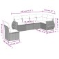 vidaXL Set de sofás de jardín 6 piezas y cojines ratán sintético negro vidaXL Set de sofás de jardín 6 piezas y cojines ratán sintético negro