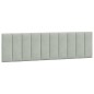 vidaXL Cabecero de cama acolchado terciopelo gris claro 180 cm vidaXL Cabecero de cama acolchado terciopelo gris claro 180 cm