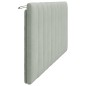 vidaXL Cabecero de cama acolchado terciopelo gris claro 180 cm vidaXL Cabecero de cama acolchado terciopelo gris claro 180 cm
