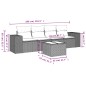 vidaXL Set de muebles de jardín 5 pzas y cojines ratán sintético negro vidaXL Set de muebles de jardín 5 pzas y cojines ratán sintético negro