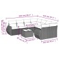vidaXL Set de sofás de jardín 8 piezas y cojines ratán sintético negro vidaXL Set de sofás de jardín 8 piezas y cojines ratán sintético negro