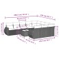 vidaXL Set de sofás de jardín 11 pzas y cojines ratán sintético gris vidaXL Set de sofás de jardín 11 pzas y cojines ratán sintético gris