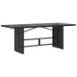 vidaXL Set de comedor de jardín 7 pzas y cojines ratán sintético negro vidaXL Set de comedor de jardín 7 pzas y cojines ratán sintético negro