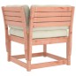 vidaXL Set de sofás de jardín 3 pzas con cojines madera maciza Douglas vidaXL Set de sofás de jardín 3 pzas con cojines madera maciza Douglas