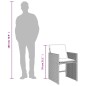 vidaXL Set de comedor de jardín 11 pzas y cojines ratán sintético gris vidaXL Set de comedor de jardín 11 pzas y cojines ratán sintético gris