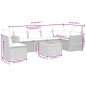 vidaXL Set sofás de jardín 7 piezas y cojines ratán sintético beige vidaXL Set sofás de jardín 7 piezas y cojines ratán sintético beige