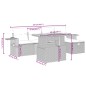 vidaXL Set de sofás de jardín 6 piezas y cojines ratán sintético negro vidaXL Set de sofás de jardín 6 piezas y cojines ratán sintético negro