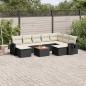 vidaXL Set de sofás de jardín 10 pzas cojines ratán sintético negro vidaXL Set de sofás de jardín 10 pzas cojines ratán sintético negro