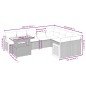 vidaXL Set de sofás de jardín 10 pzas cojines ratán sintético negro vidaXL Set de sofás de jardín 10 pzas cojines ratán sintético negro