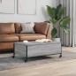 vidaXL Mesa de centro con ruedas madera ingeniería gris 91x55x34 cm vidaXL Mesa de centro con ruedas madera ingeniería gris 91x55x34 cm