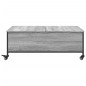vidaXL Mesa de centro con ruedas madera ingeniería gris 91x55x34 cm vidaXL Mesa de centro con ruedas madera ingeniería gris 91x55x34 cm