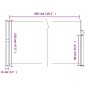 vidaXL Toldo lateral retráctil crema 120x300 cm vidaXL Toldo lateral retráctil crema 120x300 cm
