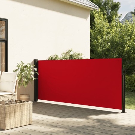 vidaXL Toldo lateral retráctil rojo 120x300 cm