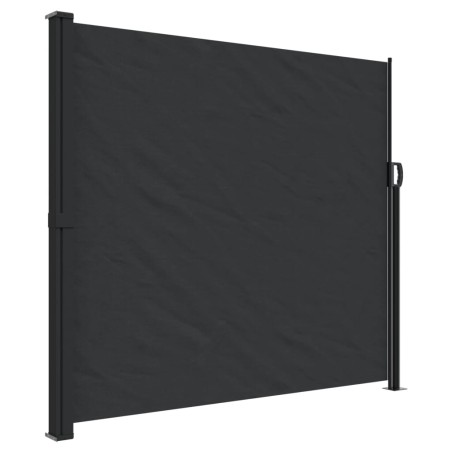 vidaXL Toldo lateral retráctil de jardín negro 180x300 cm