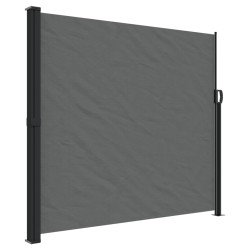 vidaXL Toldo lateral retráctil de jardín gris antracita 180x300 cm