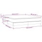vidaXL Cama box spring con colchón tela gris claro 180x200 cm