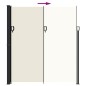 vidaXL Toldo lateral retráctil crema 220x300 cm vidaXL Toldo lateral retráctil crema 220x300 cm