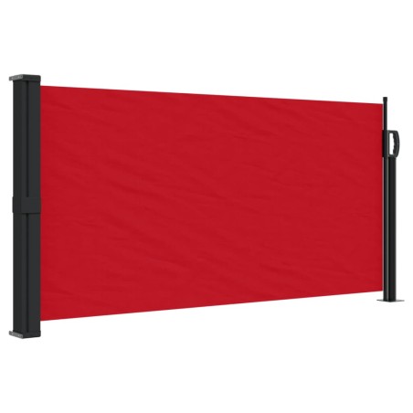 vidaXL Toldo lateral retráctil rojo 100x500 cm